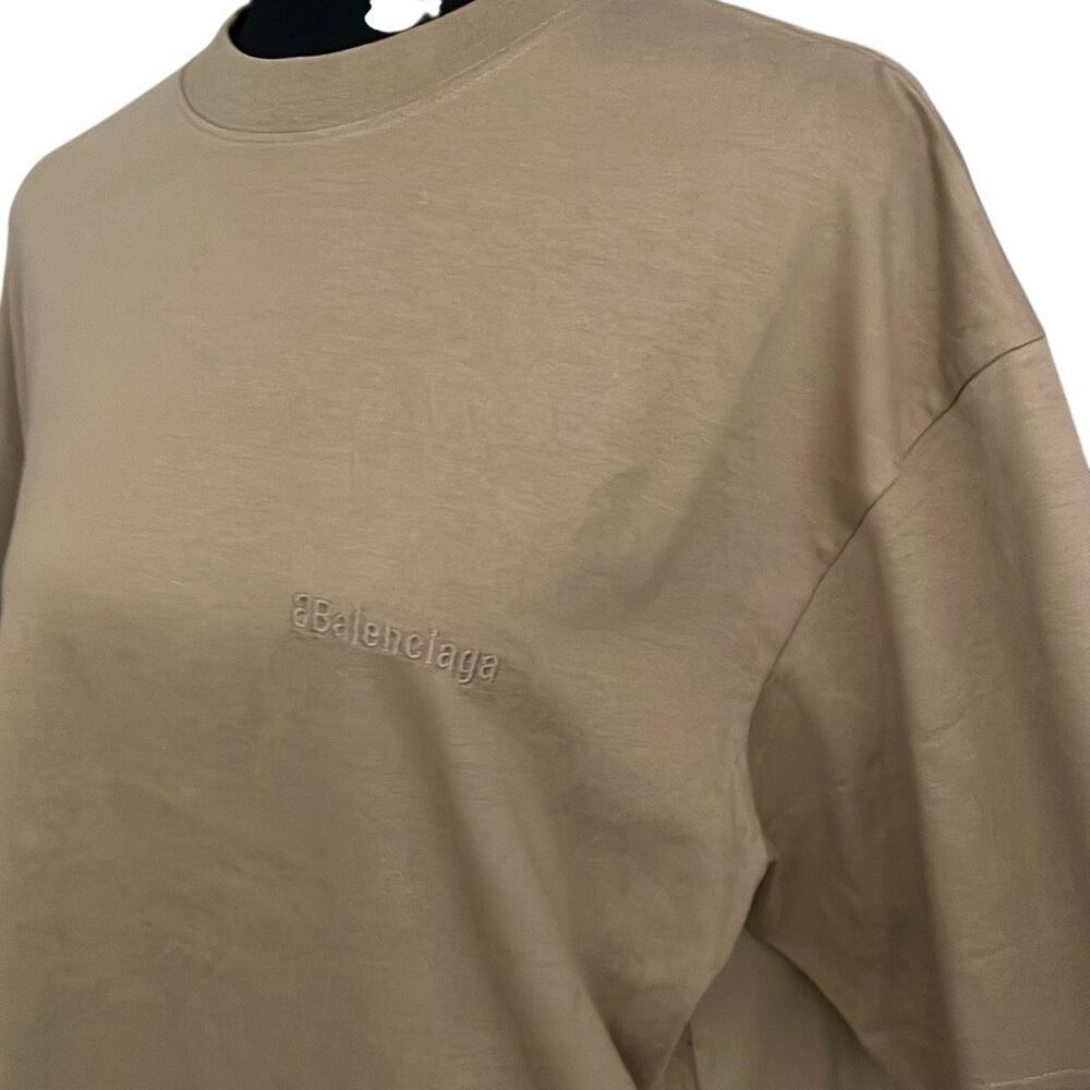Balenciaga Logo T-Shirt “OAT” - Picture 12 of 12